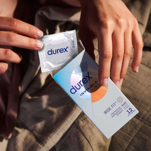 Durex Invisible XL, 12 шт - sex-shop.ua