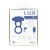 Lux Active Triad Vibrating Dual Cock Ring - двойное виброкольцо с пультом д/у, 11х2.7 см (синий) - sex-shop.ua
