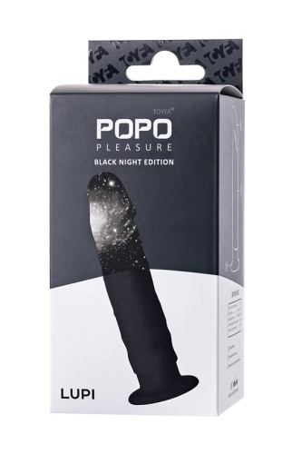 TOYFA POPO Pleasure Anal Plug Lupi Black - Фалоімітатор, 13,5 см (чорний)
