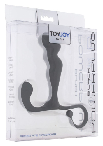 Toy Joy Power Plug - Массажер простаты (черный) - sex-shop.ua