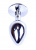 Boss Jewellery Silver Plug Pink - Анальна пробка із кристалом, 7х2.7 см (фуксія)