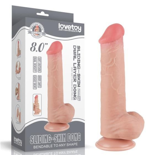 Фалоімітатор Sliding-Skin Dual Layer Dong 8