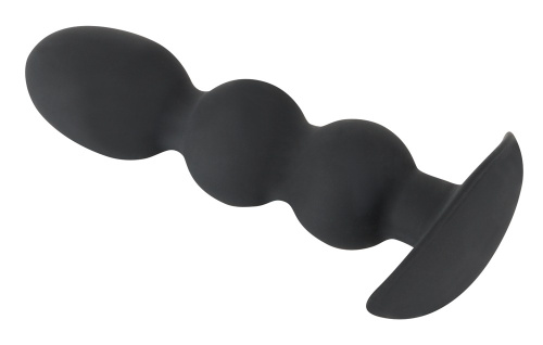 Orion Black Velvets Heavy Beads - Анальная пробка, 13,3х3,2 см (черный) - sex-shop.ua