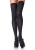 Leg Avenue Nylon Thigh Highs + Plus Size - Чулки (чёрные) - sex-shop.ua