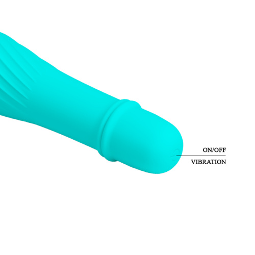 Pretty Love Solomon Vibrator Blue - Классический вибратор, 12,3х2.3см