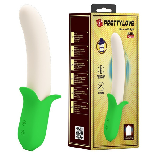 Pretty Love Banana Knight Vibrator - Вібратор, 19,5 см (зелений)