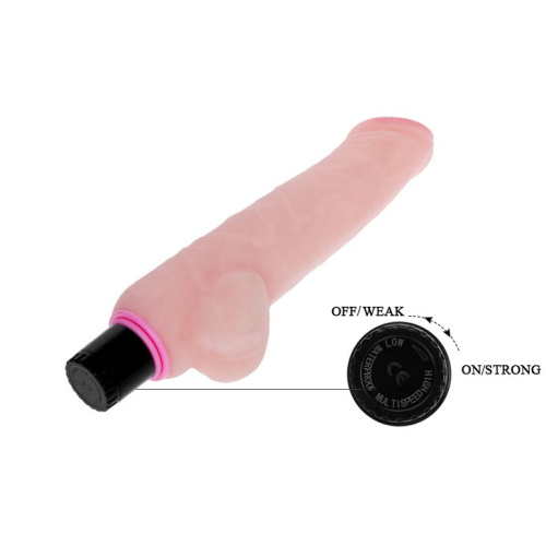 LyBaile The Realistic Cock Vibrator Flesh - Вібратор, 24 см (тілесний)