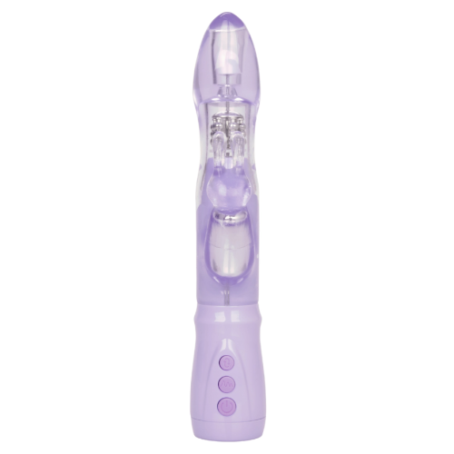 CalExotics Thrusting Orgasm Jack Rabbit - вибратор-кролик с вращением, 20х3.8 см