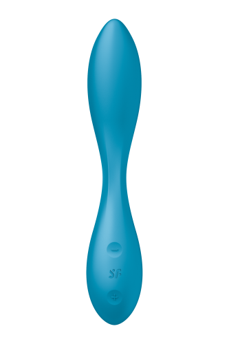 Satisfyer G-Spot Flex 1 - Гнучкий вібратор із фіксацією форми, 19.5х3.2 см (блакитний)