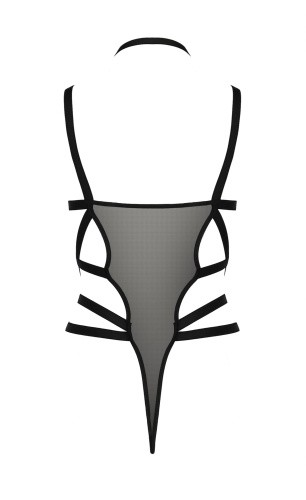 Passion Exclusive Hagar body боді монокіні, L/XL (чорний) - купити в Україні | Секс шоп SEX-SHOP.ua
