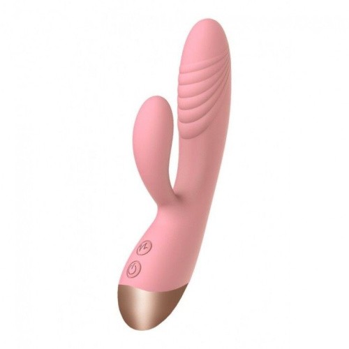 Wooomy Elali Rabbit Vibrator - Вибратор-кролик, 18х3 см (розовый)