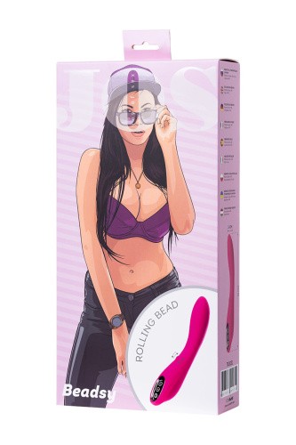 Toyfa Jos Beadsy - Вибратор 21х3.4 см (розовый)