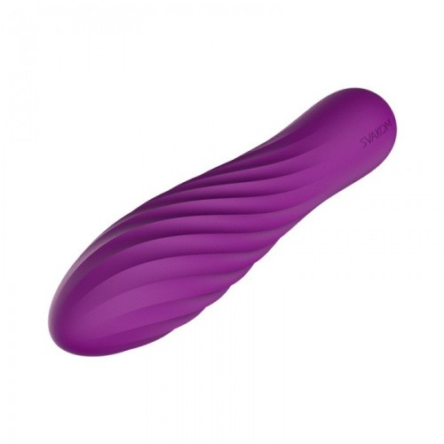 Svakom Tulip - Мощный мини вибратор, 10.6х2.65 см (фиолетовый) - sex-shop.ua
