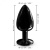 Dorcel - Diamond Plug - Металева анальна пробка з прикрасою у вигляді кристала (чорна) L - купити в Україні | Секс шоп SEX-SHOP.ua