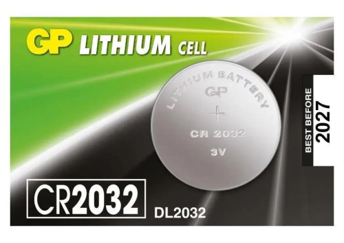GP Lithium Cell - Батарейка CR2032 (DL2032, 3V), 1 шт - sex-shop.ua
