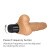 Real Feel Vibrator 5 Flesh 8 - Реалистичный вибратор, 20х3.7 см