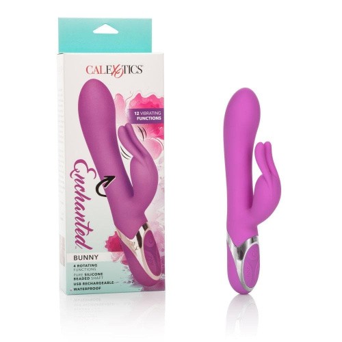 California Exotic Novelties Enchanted Bunny - силиконовый вибратор-кролик, 13.3х3.8 см