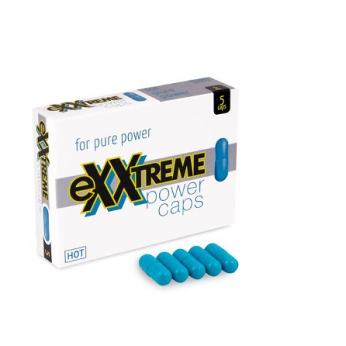 Hot Exxtreme Power Caps - Капсулы для повышения потенции у мужчин, 5 шт - sex-shop.ua