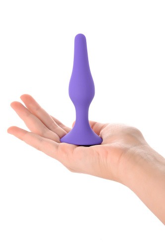 Toyfa A-Toys силиконовая анальная пробка для новичков, 12.5х3.2 см (фиолетовый) - sex-shop.ua