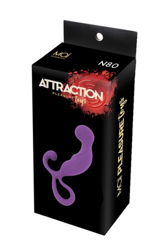 MAI Attraction Toys №80 массажер простаты, 13.4х3.2 см (фиолетовый) - sex-shop.ua