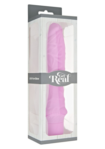 Get Real Classic Large Vibrator Pink - Вібратор, 25х4.5 см (рожевий)
