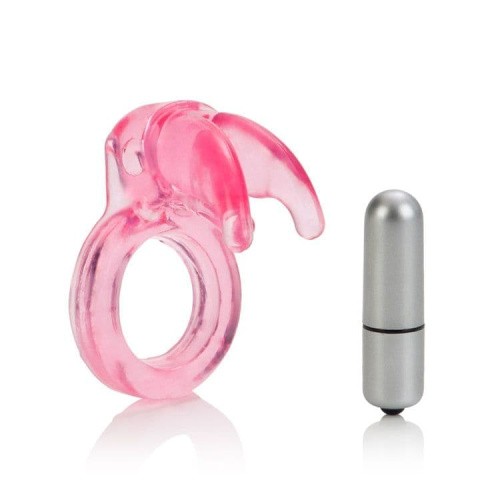 CalExotics Triple Clit Flicker - віброкільце, 7х3.5 см (рожевий) - купити в Україні | Секс шоп SEX-SHOP.ua