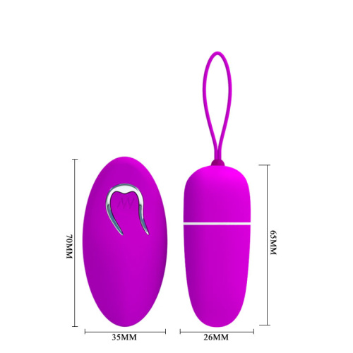 Wireless control Egg, 12-function vibration - Виброяйцо на пульте д/у, 6,5х2,6 см (фиолетовый) - sex-shop.ua