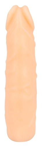 Nature Skin Sleeve With Bullet - Насадка, що подовжує, на пеніс, +до 3.8 см (тілесний) - купити в Україні | Секс шоп SEX-SHOP.ua