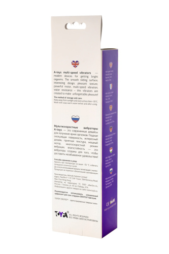 Toyfa A-Toys - Нереалистичный вибратор, 17х3.6 см (фиолетовый)