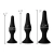 Triple Spire Tapered Silicone Anal Trainer Set - Набір анальних пробок, 3 шт (чорний) - купити в Україні | Секс шоп SEX-SHOP.ua
