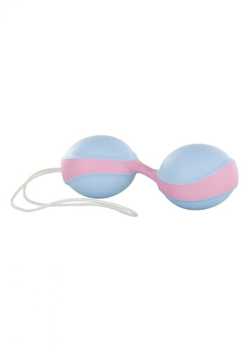 Вагінальні кульки Amor Gym Balls Duo (блакитні з рожевим)