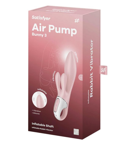 Вибратор-кролик Satisfyer Air Pump Bunny 3