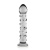 LoveToy 7"Glass Romance Dildo Clear - Прозрачный стеклянный фаллоимитатор, 17х3.3 см