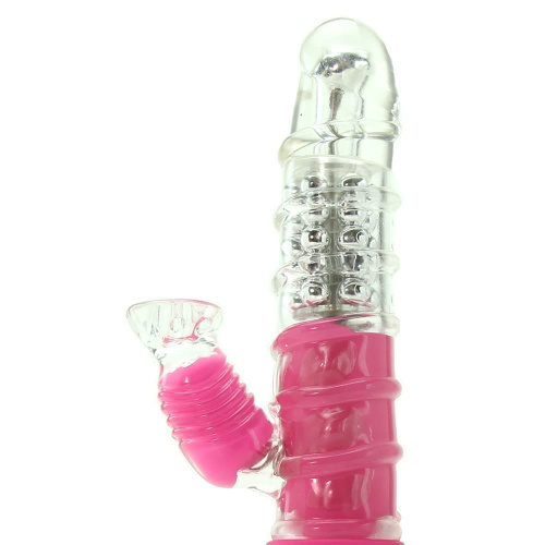 Topco Sales Rabbit Vibe Love Me Dreamy - Вібратор кролик 3 швидкості ротації, 11.4 х3.3 см (рожевий)