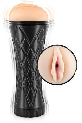 Real Cup Vagina Vibrating - мастурбатор-вагіна, 16 см