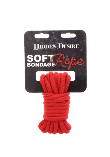 Hidden Desire Bondage Rope 5 meter - мотузка для зв'язування, 5 м. (червона)
