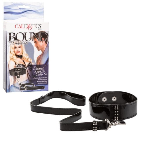 CalExotics Diamond Leash and Collar Set - ошейник с поводком