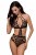 Passion Exclusive Jade Body - Откровенное боди с элементами стреп, черное (L/XL)