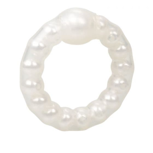 Кольцо на пенис Pearl Beaded Prolong Ring (белый)