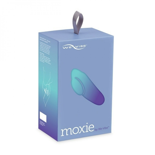 Moxie by We-Vibe - клиторальный вибратор в трусики с дистанционным управлением (голубой)