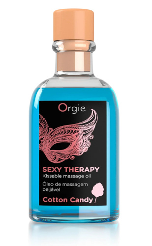 Orgie Sexy Therapy Kissable Cotton Candy съедобное масло для массажа поцелуями, 100 мл (сахарная вата) - sex-shop.ua