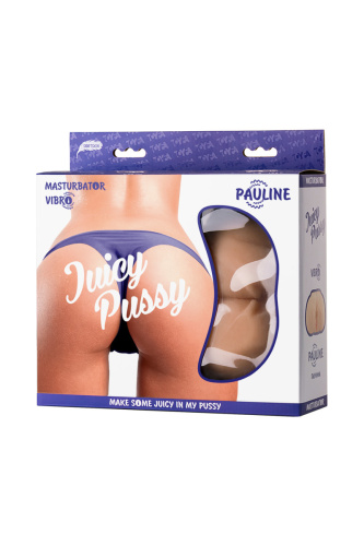 Toyfa Juicy Pussy Pauline - Мастурбатор вагина и анус с вибрацией, 14.5 см