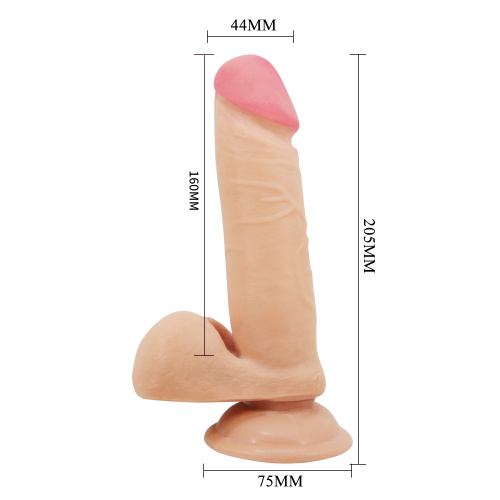 Реалістичний фалоімітатор Baile Sliding Skin, 20.5 см