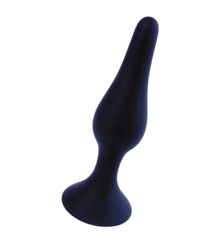 Boss Silicone Plug Black Small - Анальна пробка, 10х2,4 см (черный) - sex-shop.ua