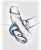 Gvibe Gring - Міні-вібратор на палець, 3х3 см (синій)