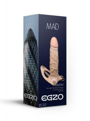 Egzo FH12 - Фаллопротез з ремінцями, 18,5 х4, 5 см - купити в Україні | Секс шоп SEX-SHOP.ua