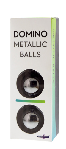 Seven Creations Domino Metallic Balls - Вагинальные металлические шарики, 3 см (хром) - sex-shop.ua