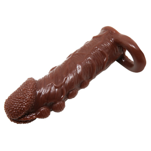 Brave Men Penis Sleeve Flesh - Удлиняющая насадка на пенис, 14 см (телесный)
