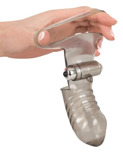 Orion Cock Sleeve With Vibration насадка на член со съемной вибропулей, 15х3.5 см