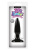 Анальная пробка Pleasure Plug Mini, 8,5х2,2 см (черный) - sex-shop.ua